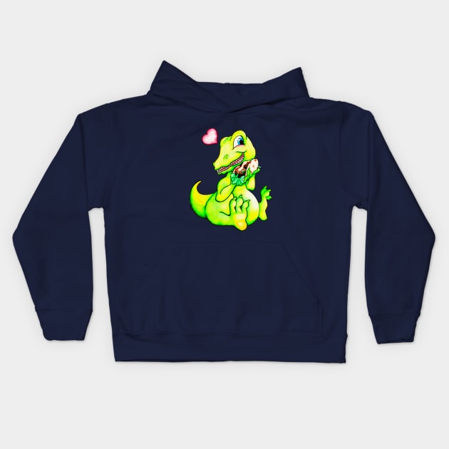 Phil the Falafelsaurus Kids Hoodie by ptowndanig